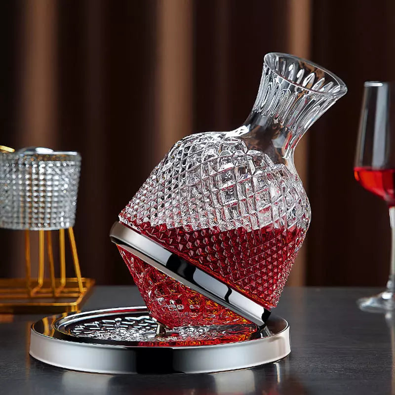 Decanter de Vinho Recipiente de Vidro Cristal