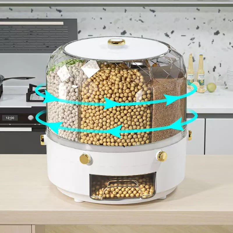 Dispensador Porta Alimentos e Cereais Giratório