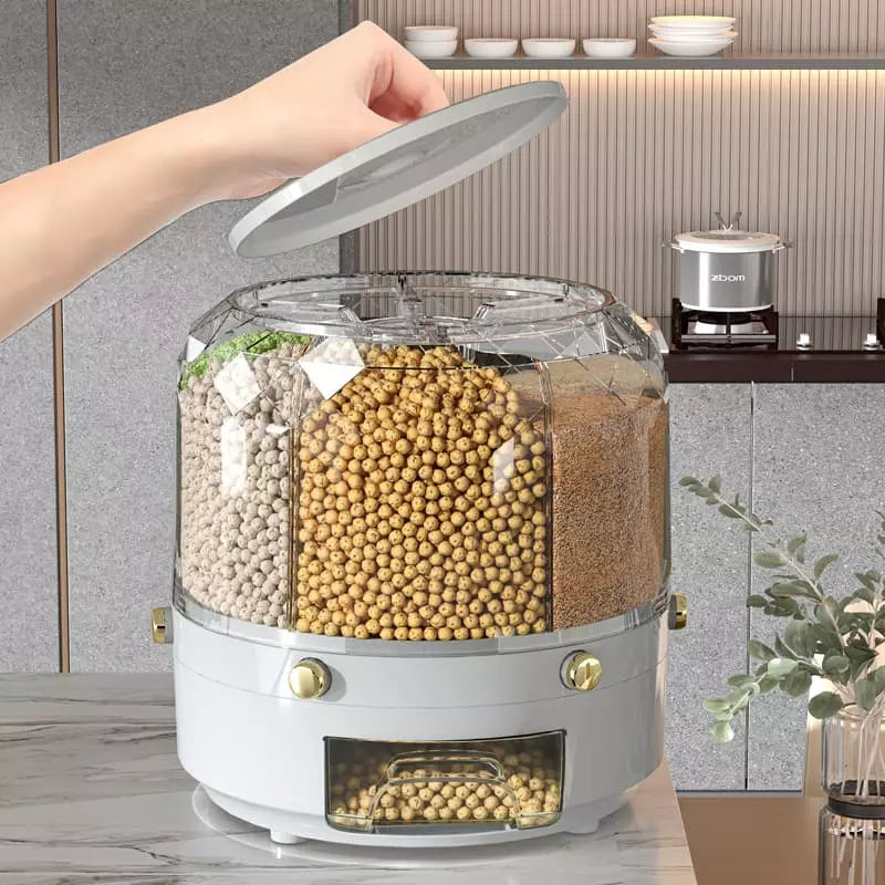 Dispensador Porta Alimentos e Cereais Giratório
