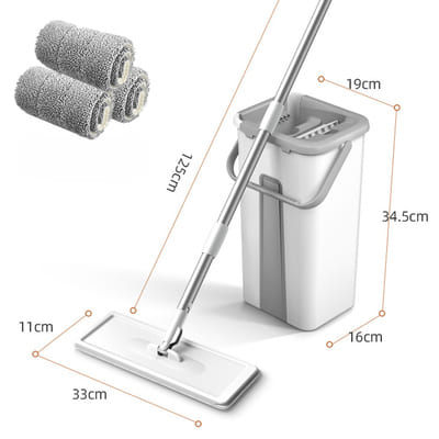 Mop de Limpeza Giratório SwiftClean™