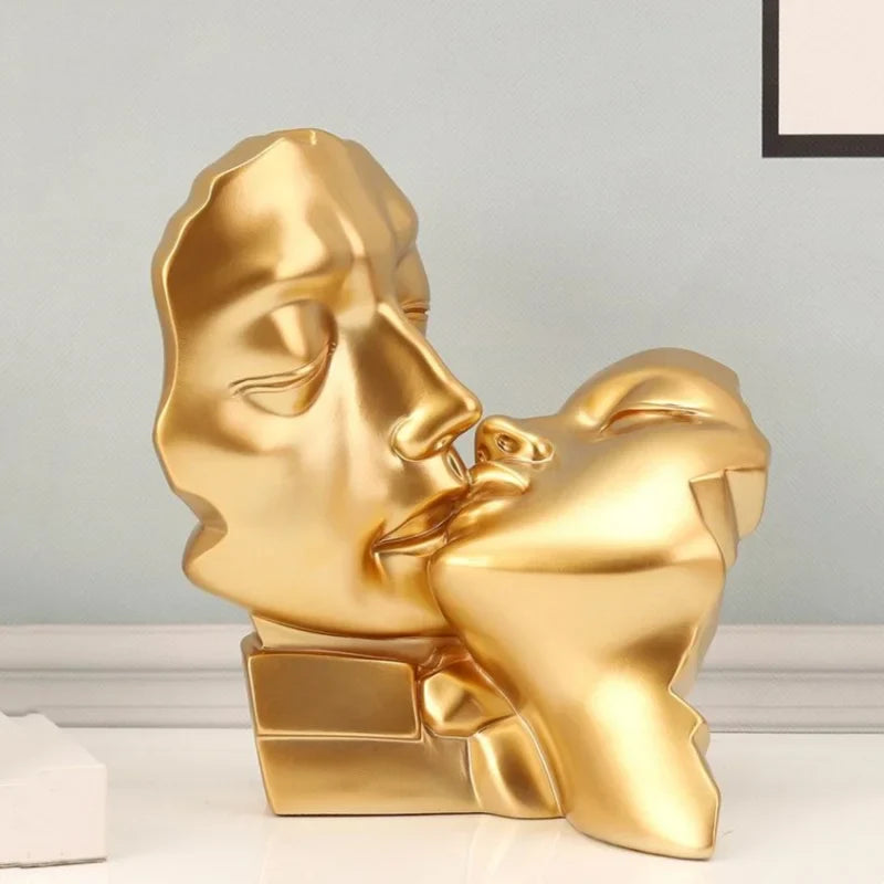 Escultura Decorativa de Mesa em Resina Casal