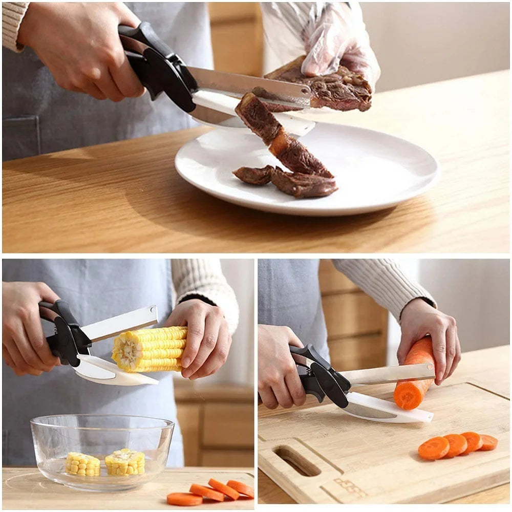 Tesoura Multiuso de Cozinha com Tábua Integrada
