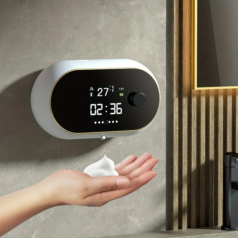 Dispensador Automático de Sabão com Tela HD e Sensor