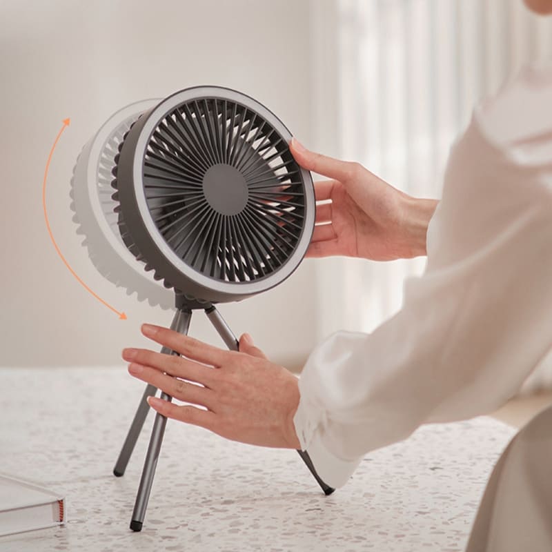 Ventilador de Coluna Portátil Recarregável de Mesa