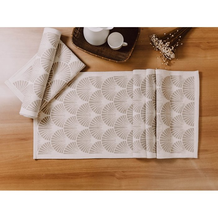 Kit Tapete e Passadeira Cozinha 3 Peças Concha