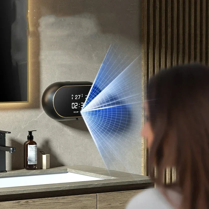 Dispensador Automático de Sabão com Tela HD e Sensor