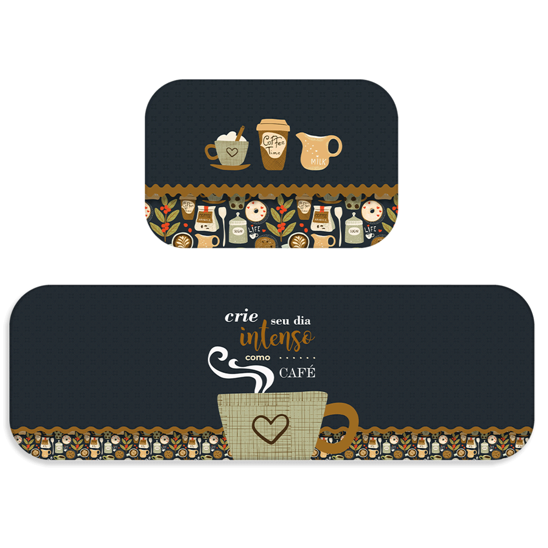 Kit Tapete de Cozinha 2 Peças