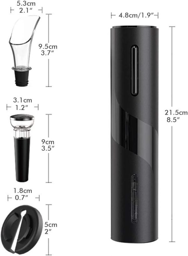 Kit Abridor de Vinho Elétrico Premium