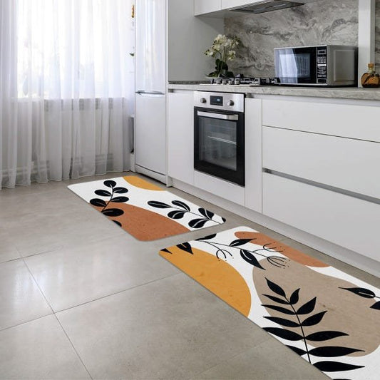 Kit Tapete de Cozinha 2 Peças Minimalista