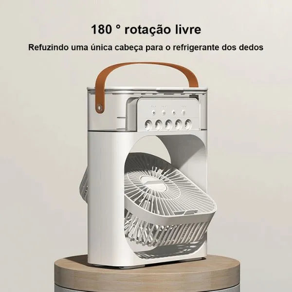 Mini Ventilador e Umidificador de Ar Portátil