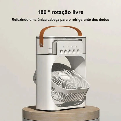 Mini Ventilador e Umidificador de Ar Portátil