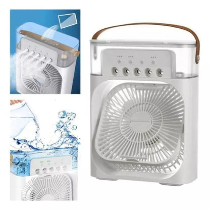 Mini Ventilador e Umidificador de Ar Portátil