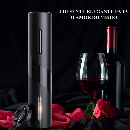 Kit Abridor de Vinho Elétrico Premium