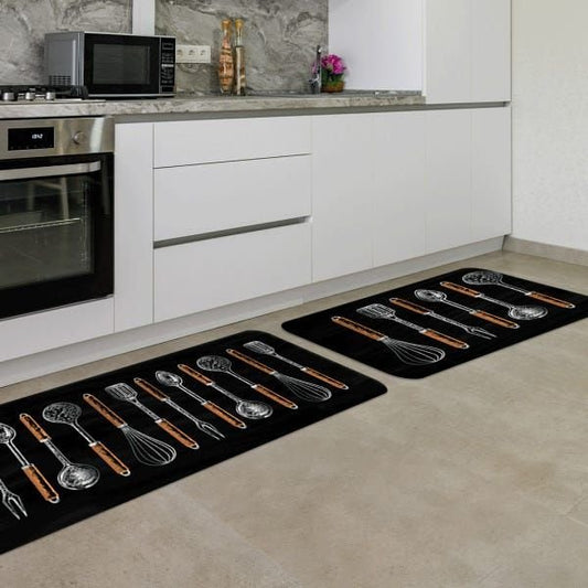 Kit Tapete de Cozinha 2 Peças