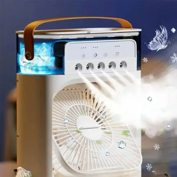 Mini Ventilador e Umidificador de Ar Portátil
