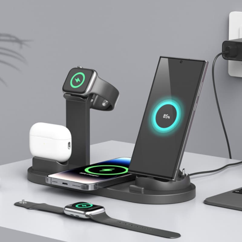 Carregador por Indução Sem Fio Multifuncional