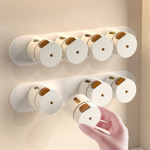 Kit 6 Porta Temperos e Condimentos de Parede Magnético