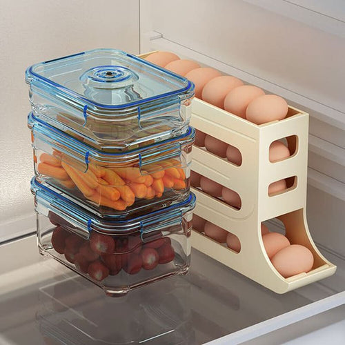 Organizador de Geladeira Porta Ovos Dispenser