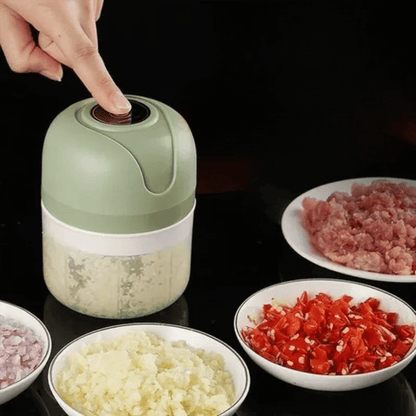 Processador de Alimentos Mini Elétrico USB Portátil