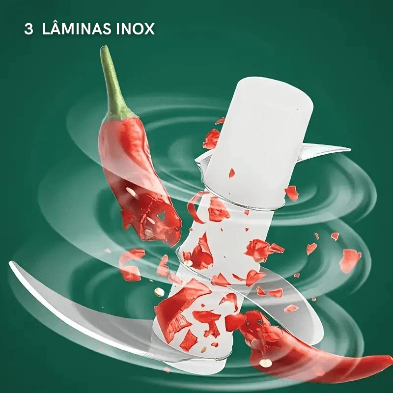 Processador de Alimentos Mini Elétrico USB Portátil