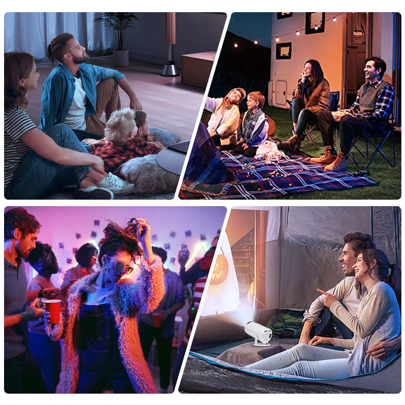 Projetor Portátil 4K 1080p Cinema em Casa Ultra HD