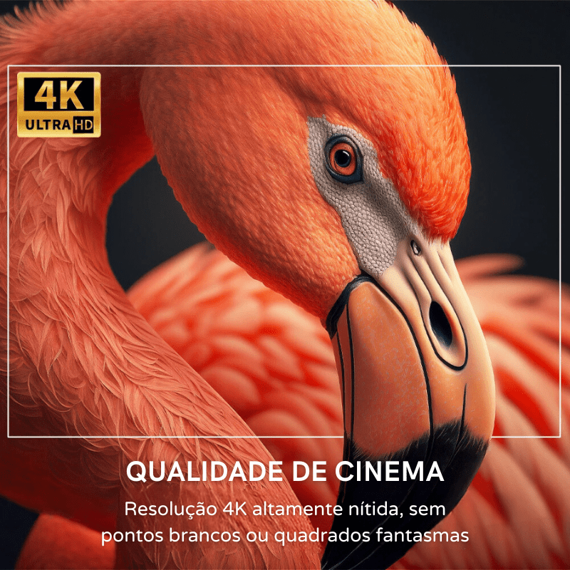 Projetor Portátil 4K 1080p Cinema em Casa Ultra HD