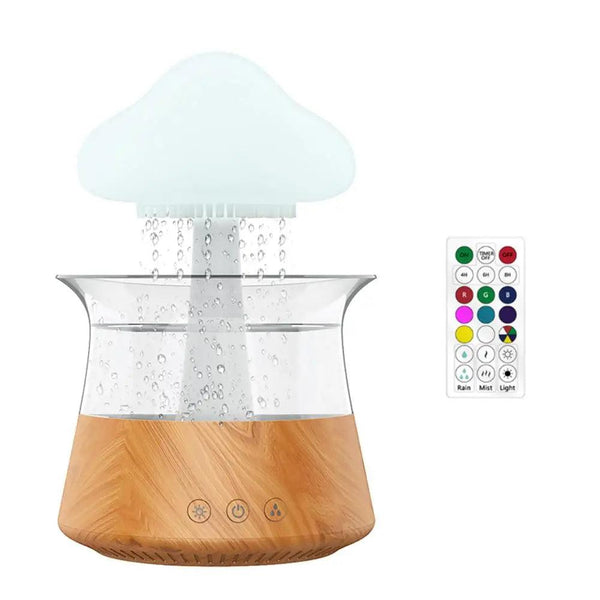 Umidificador Nuvem com Som de Chuva e Aromaterapia