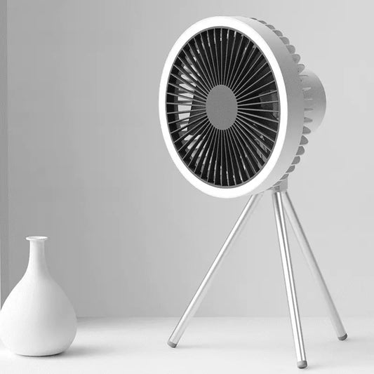 Ventilador de Coluna Portátil Recarregável de Mesa