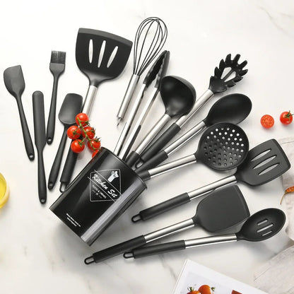 Conjunto de Utensílios de Cozinha 12 Peças de Silicone