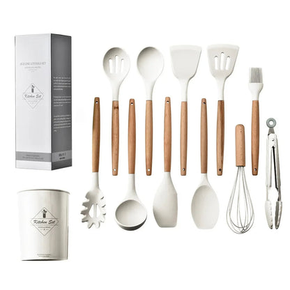 Conjunto de Utensílios de Cozinha 12 Peças de Silicone