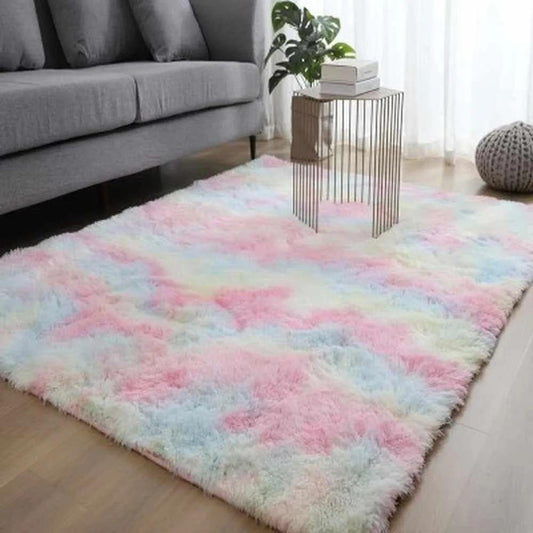 Tapete Tye Dye Felpudo 1,40 M X 1,00 M